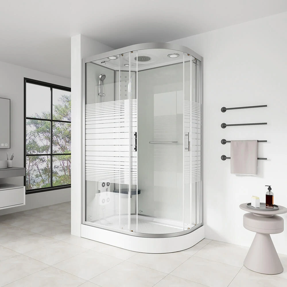 Masážní box Bílá Perla 120X80 - pravé provedení