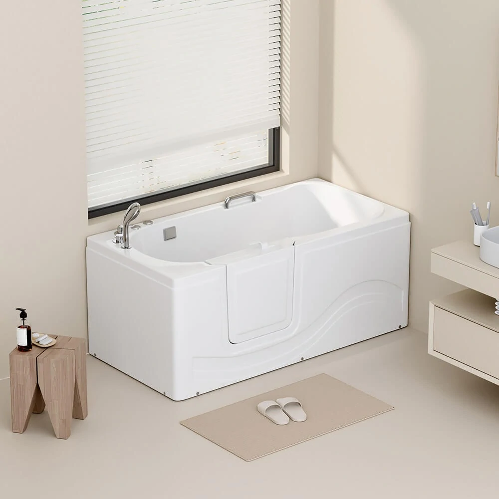 Sedací masážní vířivá vana Vital M - 153x76 cm, levé provedení