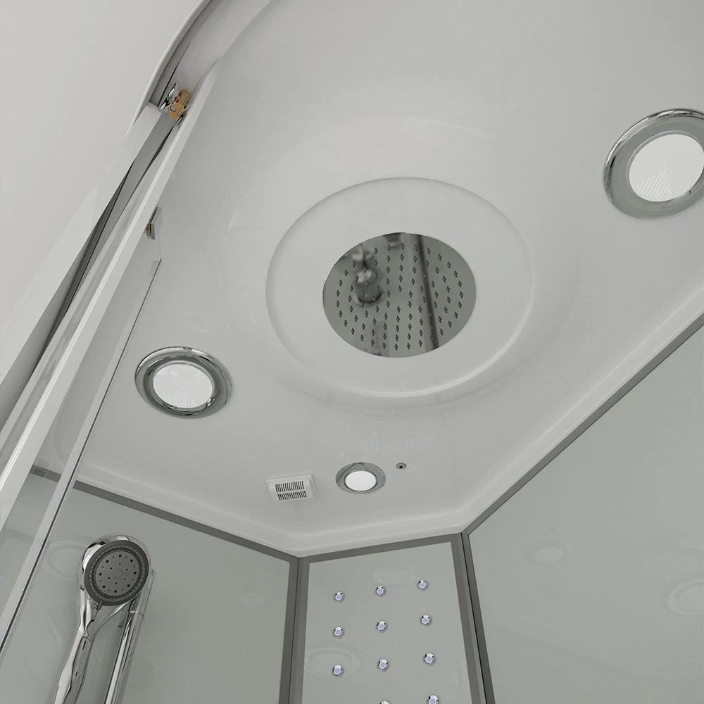 Masážní box s párou Bílá Perla 120X80 - pravé provedení