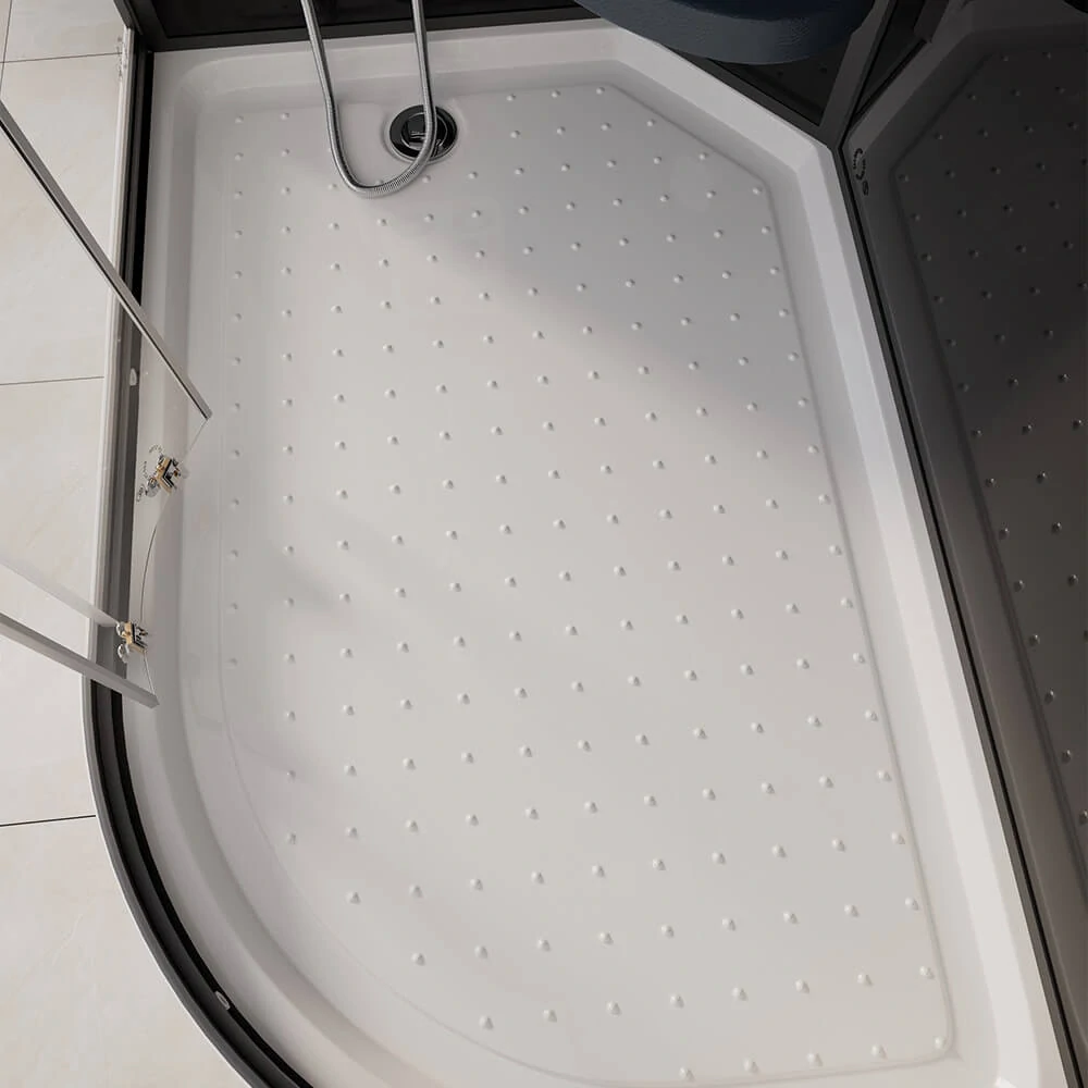 Masážní box s párou Černá Perla 120X80 - pravé provedení