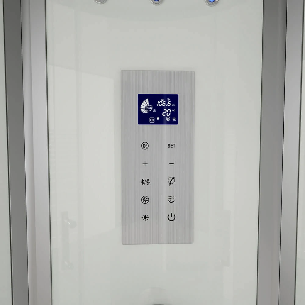 Masážní box s párou Bílá Perla 100x100
