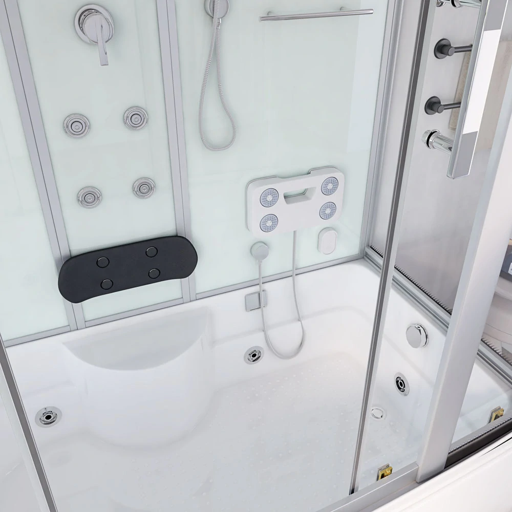 Parní box s vířivkou Diamant XL bílý - 190x100cm