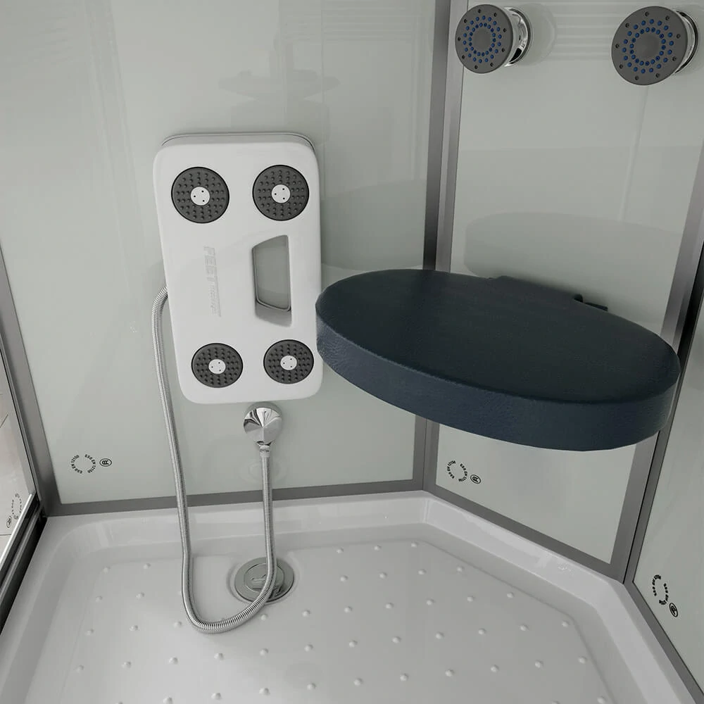 Masážní box Bílá Perla 120X80 - pravé provedení