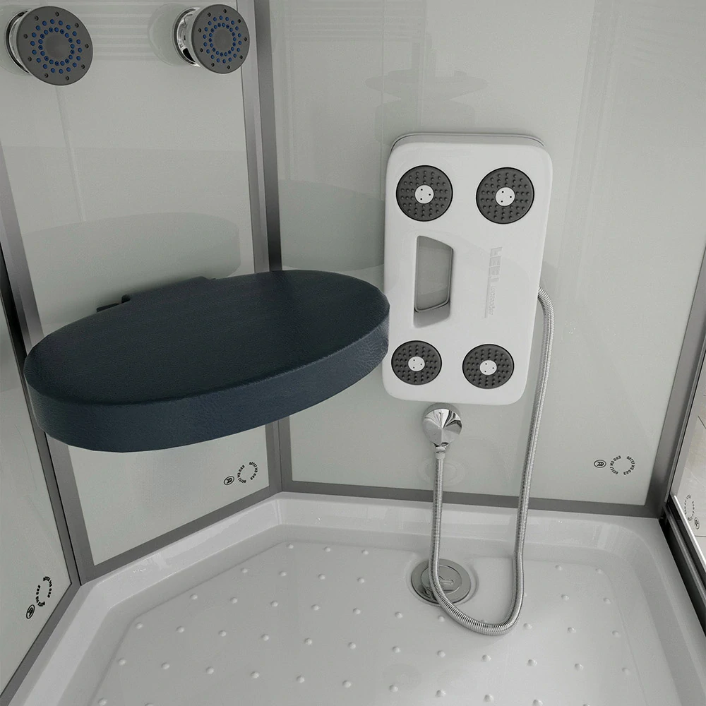 Masážní box Bílá Perla 120X80 - levé provedení