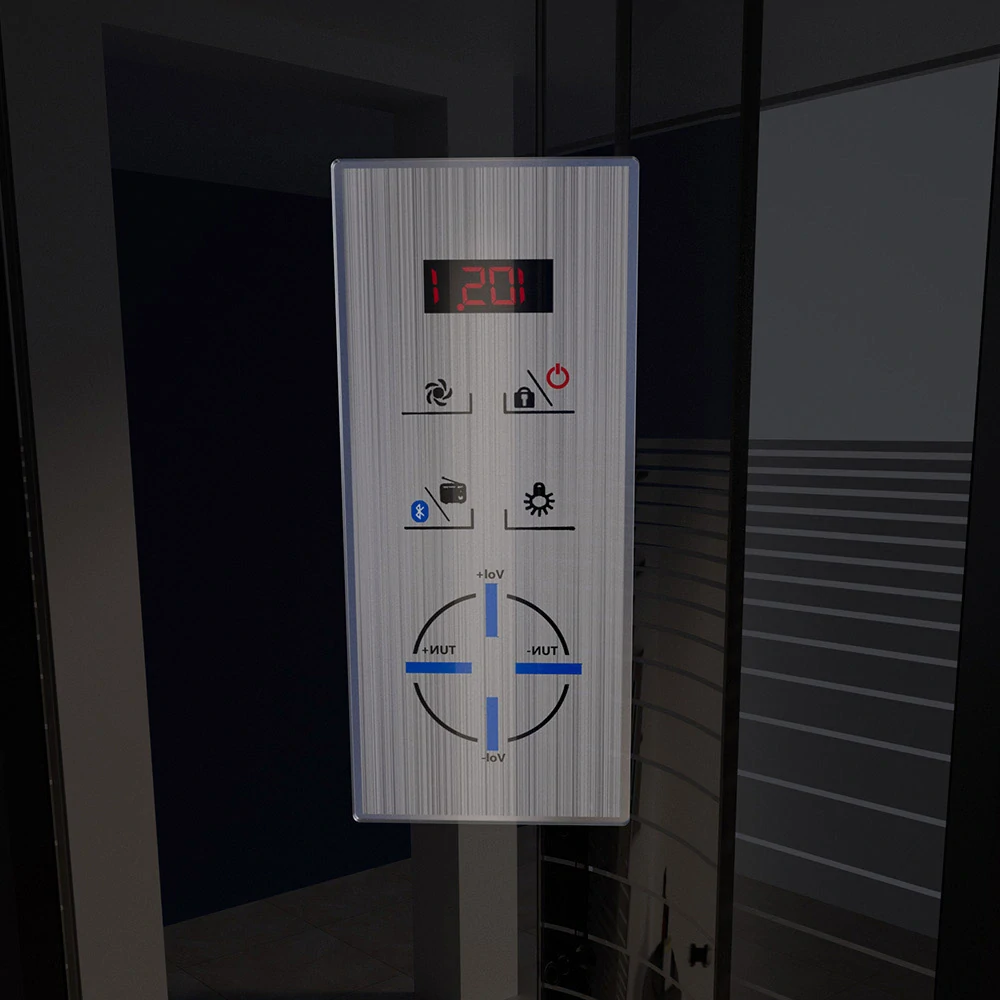 Masážní box Černá Perla 120X80 - levé provedení