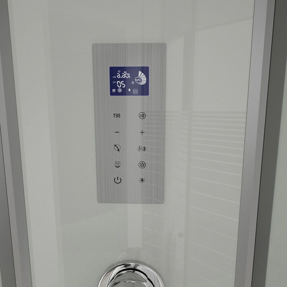 Masážní box s párou Bílá Perla 120X80 - levé provedení