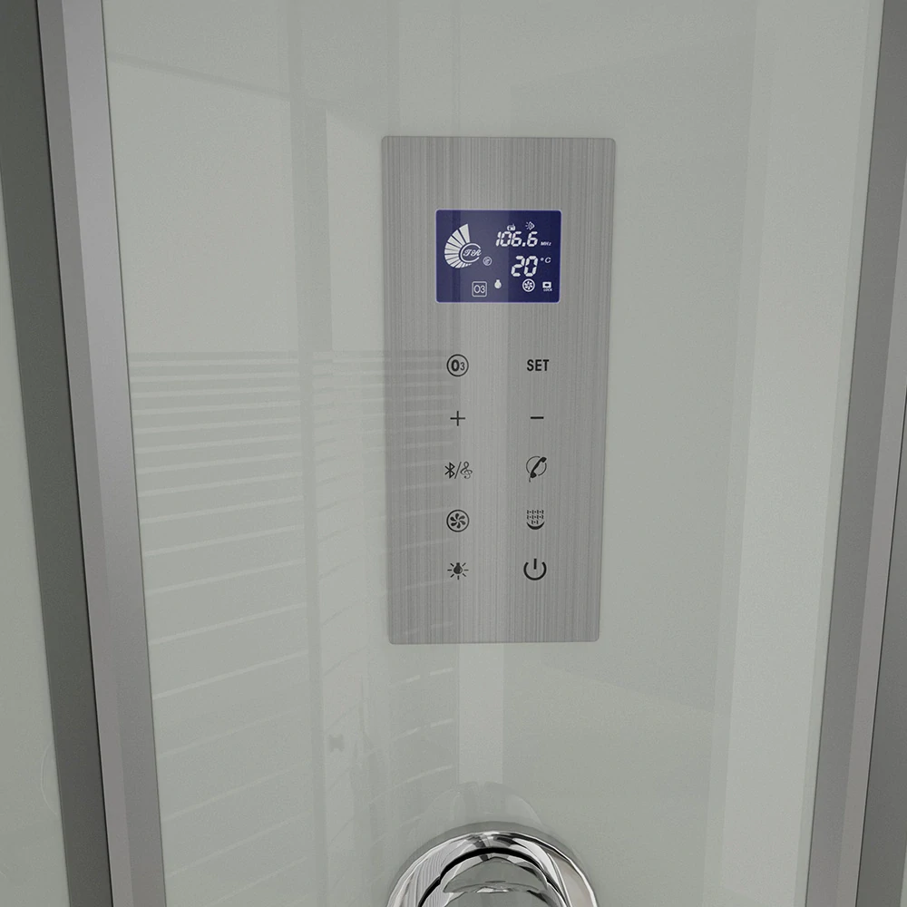 Masážní box s párou Bílá Perla 120X80 - pravé provedení