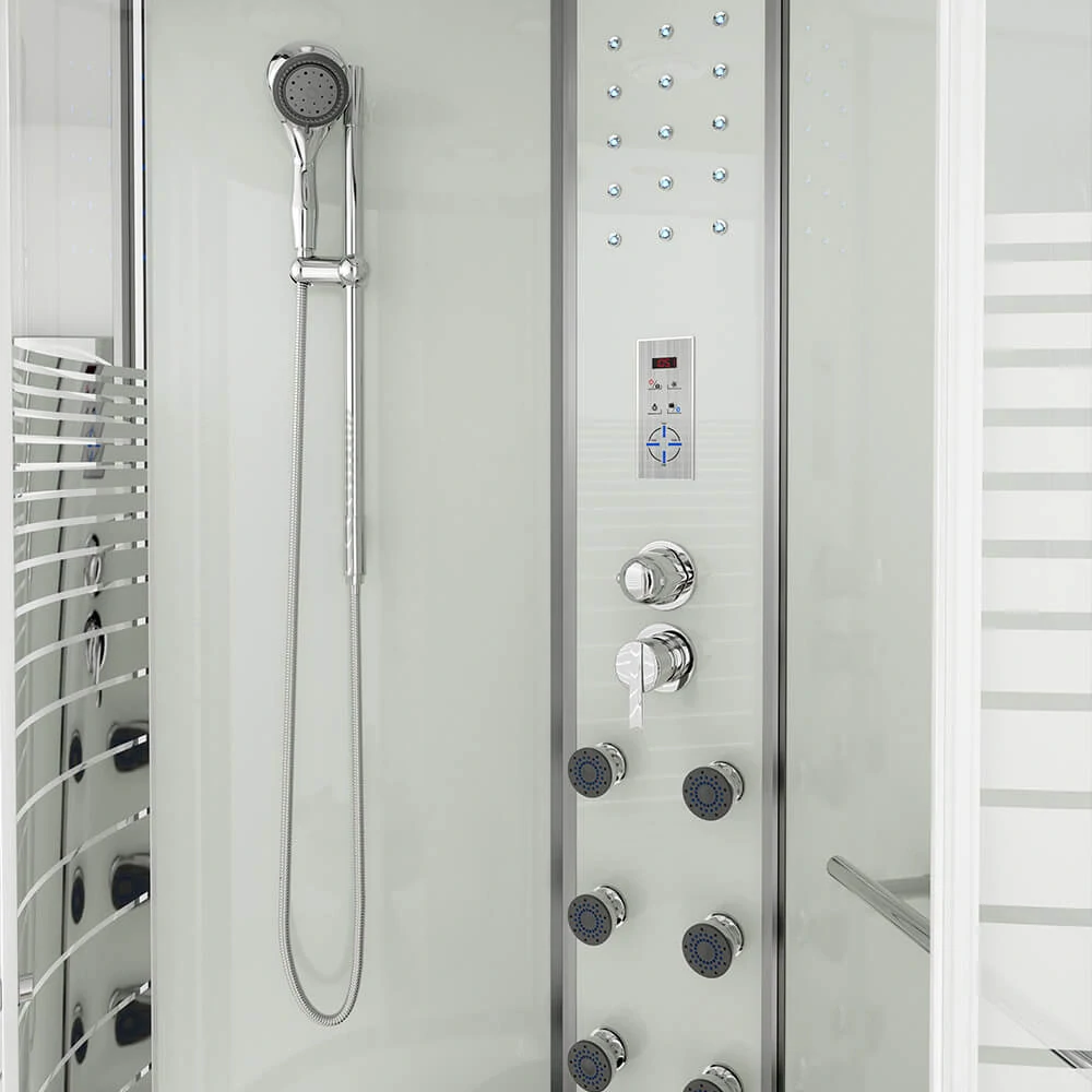 Masážní box Bílá Perla 120X80 - pravé provedení