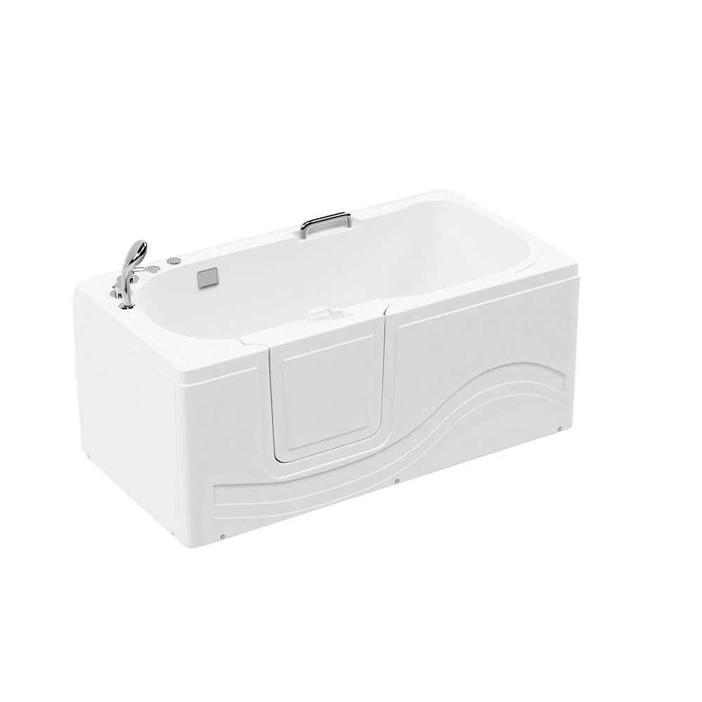 Sedací masážní vířivá vana Vital M - 153x76 cm, levé provedení