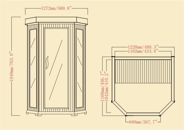 Infrasauna 1212 pro 2 osoby
