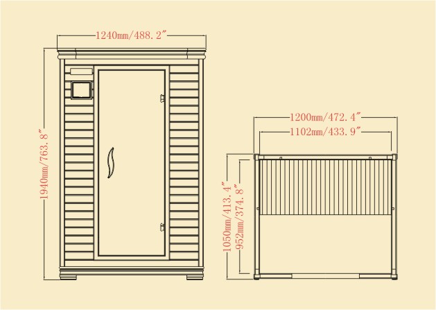 Infrasauna 1211-C pro 2 osoby