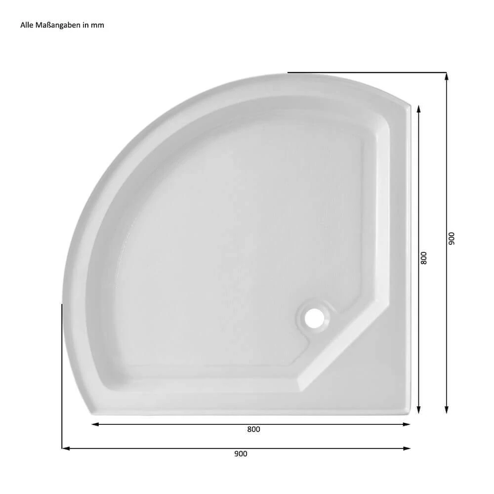 Masážní box Bílá Perla 90x90