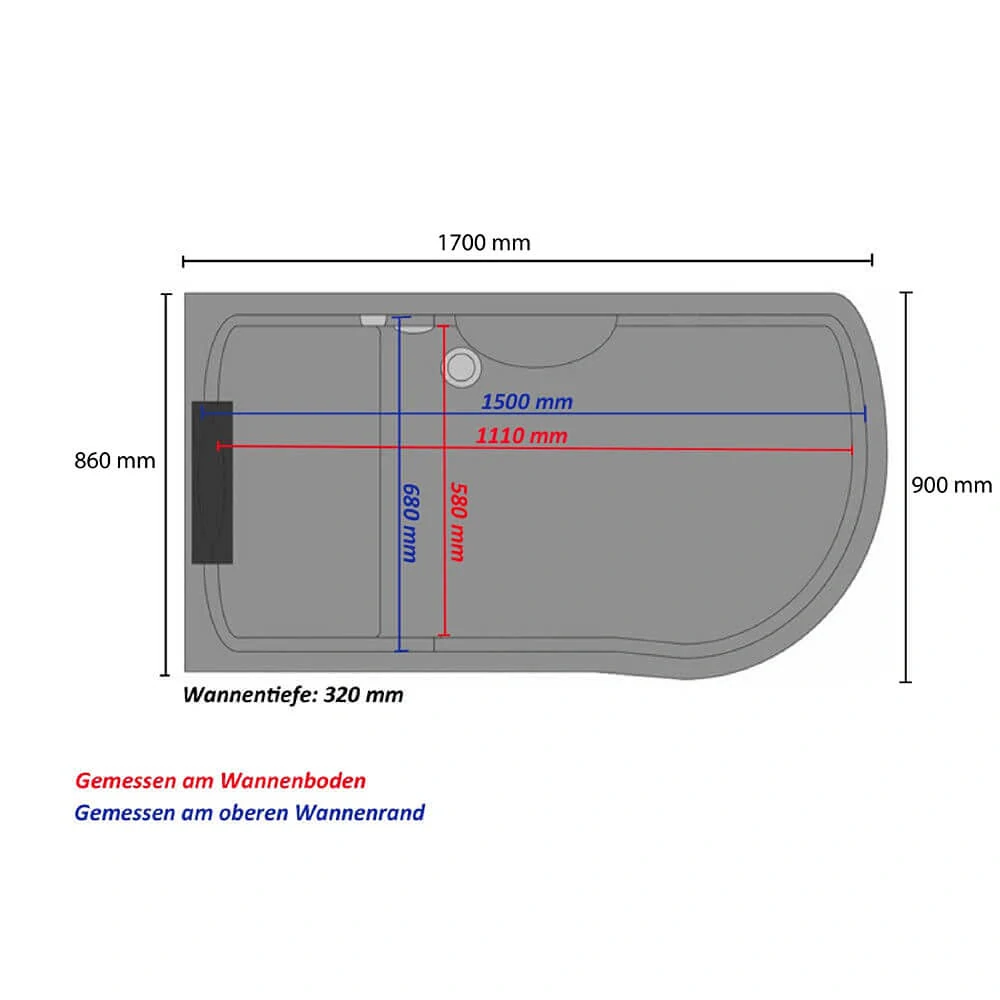 Parní box s vířivkou a saunou 4v1 - 170x90cm bílá, pravé provedení