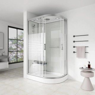 Masážní box Bílá Perla 120X80 - pravé provedení