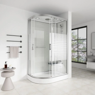 Masážní box Bílá Perla 120X80 - levé provedení