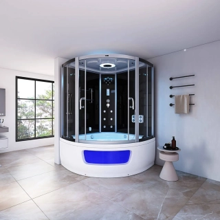 Parní box s vířivkou a parní saunou Exklusio -135x135