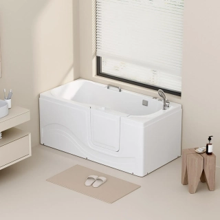 Sedací masážní vířivá vana Vital M - 153x76 cm, pravé provedení